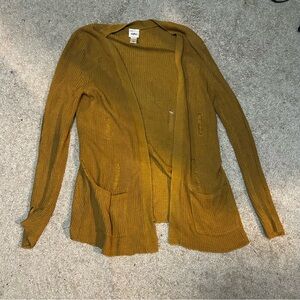 Mustard Yellow Knit Cardigan